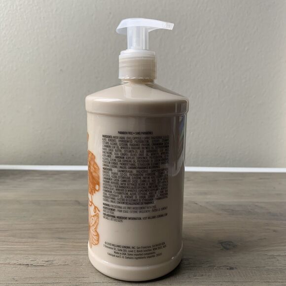 Williams Sonoma Pumpkin Spice Essential Oil Hand Lotion with Pump New - Picture 5 of 5